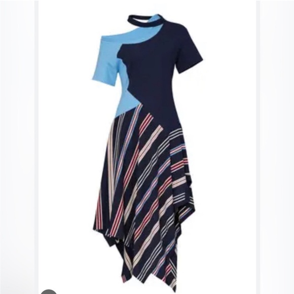 Deconstructed Jersey Tee Dress by Monse - Picture 2 of 8